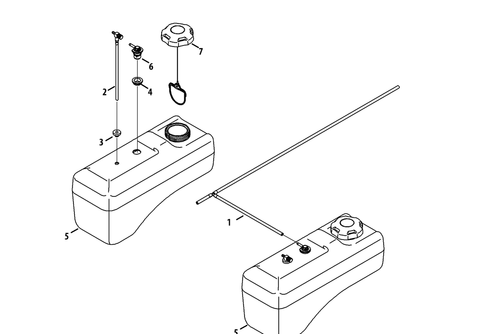 Fuel Tanks Diagram and Parts List for Z-FORCES60 (53BH5FJD-53BH5FJD050)(2013) Cub Cadet Lawn Tractor